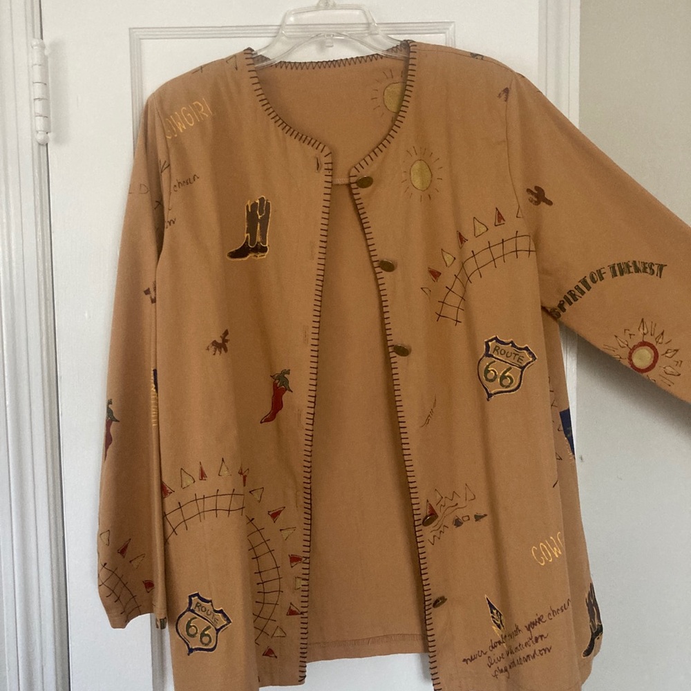 Route 66 Tan handmade jacket